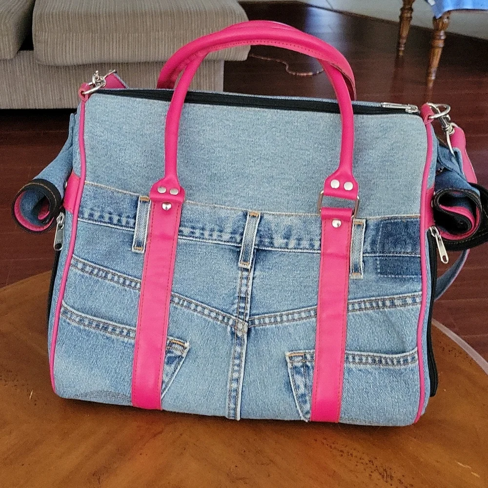 DOGGYDOLLY USA DENIM JEANS (LEVIS) PET CARRIER